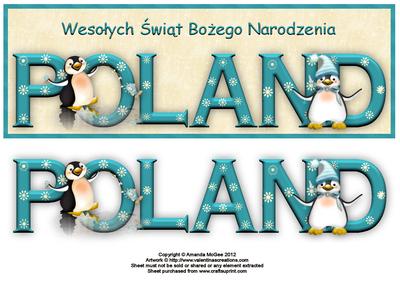 Merry Christmas (wesołych Świąt Bożego Narodzenia) to Poland