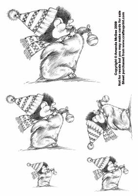 Percy the Penguin Digital Stamp 4