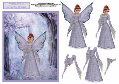 Lilac Fairy in the Enchanted Forrest Step by Step