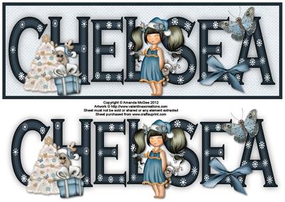 Make a Wish Chelsea Large Dl Name Card