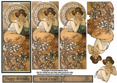 Art Nouveau Lady - Topaz