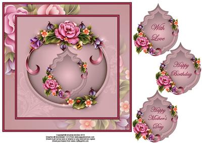Garden Delights 8x8 Topper Sheet
