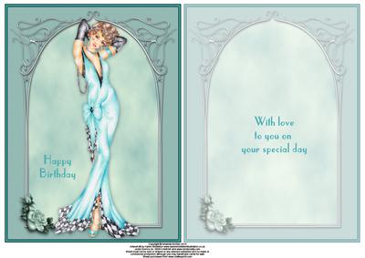 The Age of Elegance A5 Card Front and Insert