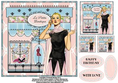 La Petite Boutique 2 8x8 Square Topper Sheet