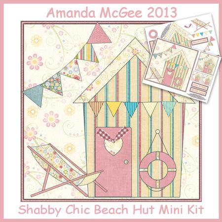 Shabby Chic Beach Hut 8x8 Mini Kit