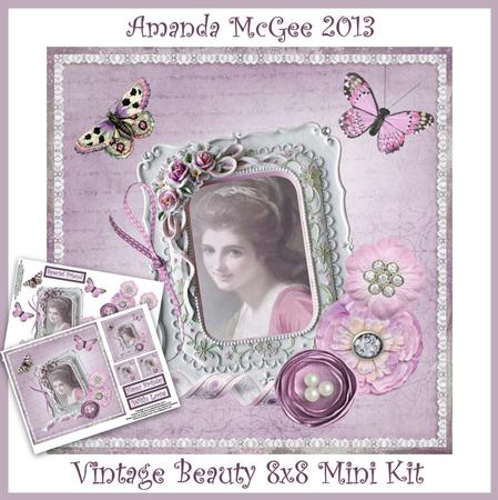 Vintage Beauty 8x8 Mini Kit
