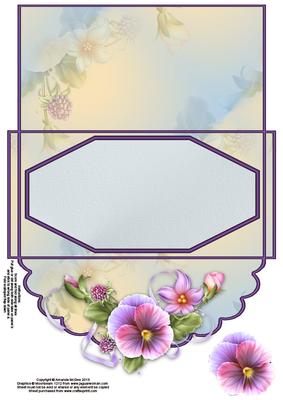 Pretty Pansies Money Wallet