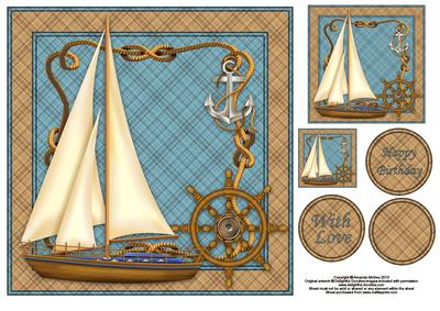 We Are Sailing 8x8 Card Front