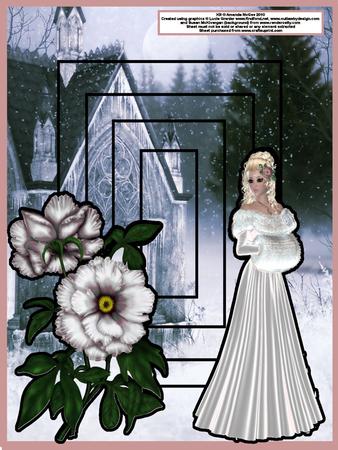 Winter Beauty Inverted Pyramage with Decoupage A4 Card Kit