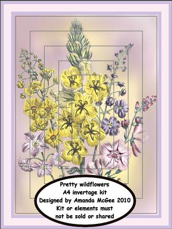 Pretty Wildflowers A4 Invertage Kit