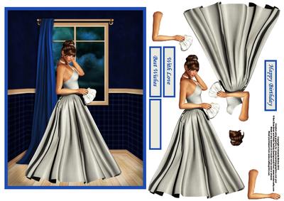 Waiting to Leave for Ball Decouapge