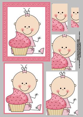 Cupcake Baby Pyramid Sheet 1