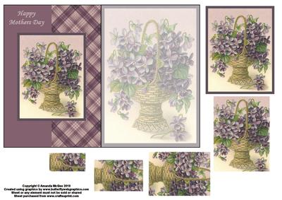 Lilac Flowers Foldback - Mothers Day