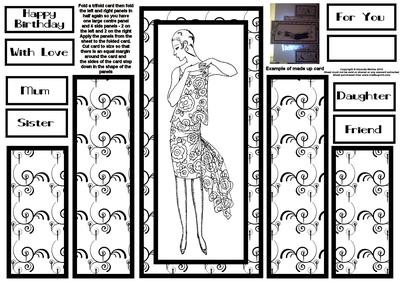 Art Deco Lady Theatre Fold 4