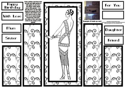 Art Deco Lady Theatre Fold 5