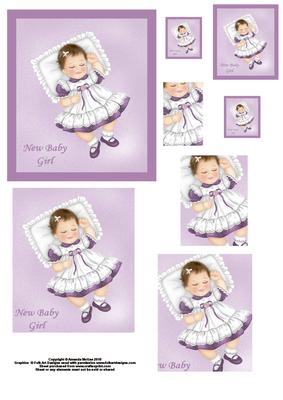 New Baby Girl Pyramid Sheet