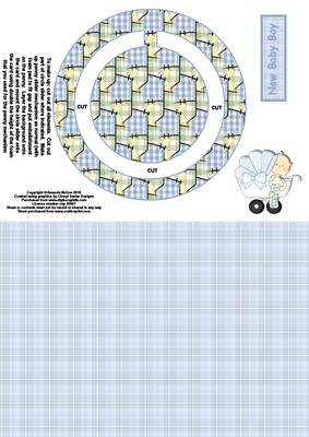 New Baby Boy Circle Penny Slider