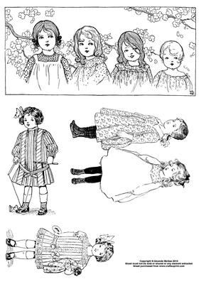 Little Girls 2 Digital Stamps