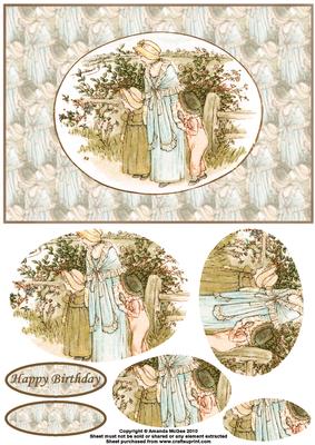 A Walk in the Country Card Front with Pyramid
