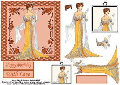 Pure Elegance Card Front and Decoupage