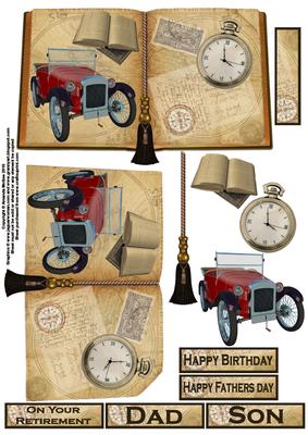 Vintage Travel Book Sheet 2