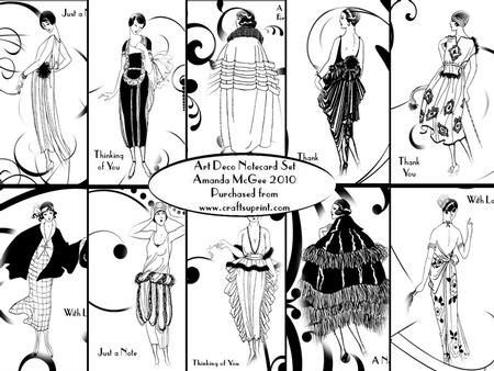 Art Deco Notecard Set 3