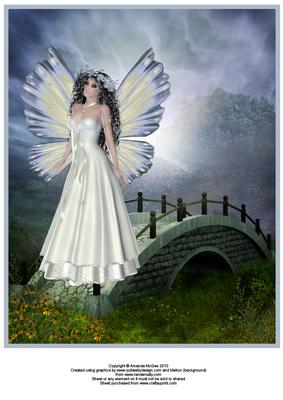 Strolling Over the Bridge A4 Card Front