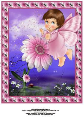 Feeding the Flowers A4 Card Front