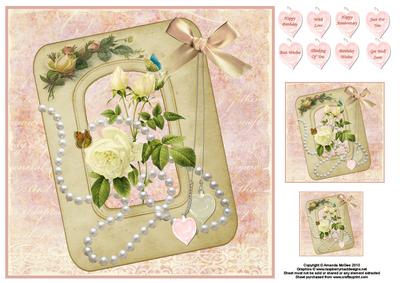 Floral Romance 8x8 Card Front