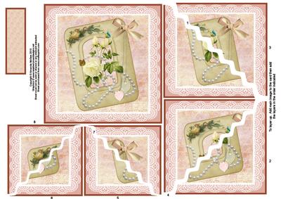 Roses and Pearls Wavey Corner Stacker