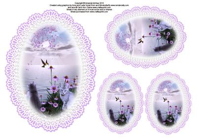 The Cats and the Hummingbird Lace Toppers