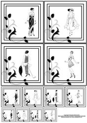 Art Deco Lady Toppers