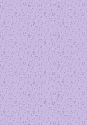 Music Notes Embossed in Lilac