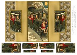 Santa Express Double Fold Back