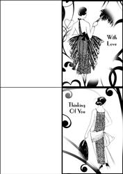Art Deco Ladies Notecards 2