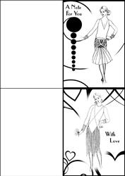 Art Deco Ladies Notecards 3