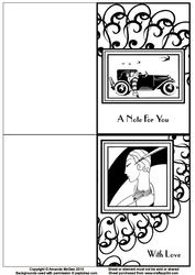 Art Deco Ladies Notecards 9