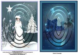 Winter Scene and Dream Fairy Easy Pyramid Toppers