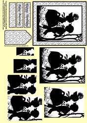Cute Kids Silhouette Pyramage