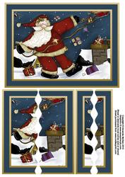 Oops Santa Lost His Sleigh Wavy Side Stacker