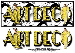 The Age of Elegance Art Deco Large Dl Card Front with Decoup