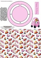 Girls Car Circle Slider