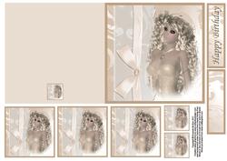 A Natural Beauty Quick Card with Additional Toppers