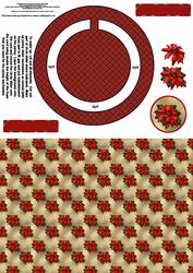 Christmas Poinsettia Circle Slider