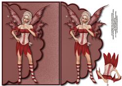 Love Fairy Envelope Card with Decoupage