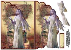 The Wishing Well Envelope Card with Decoupage
