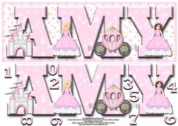 Pretty Princess Amy Large Dl Card Front with Decoupage