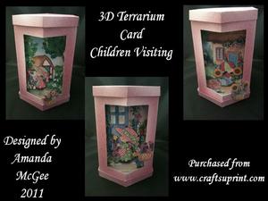 Children Visiting 3D Terrarium Card Kit