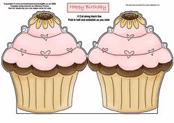 Cupcake Shaped Card