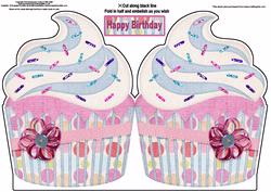 Cupake Shaped Card
